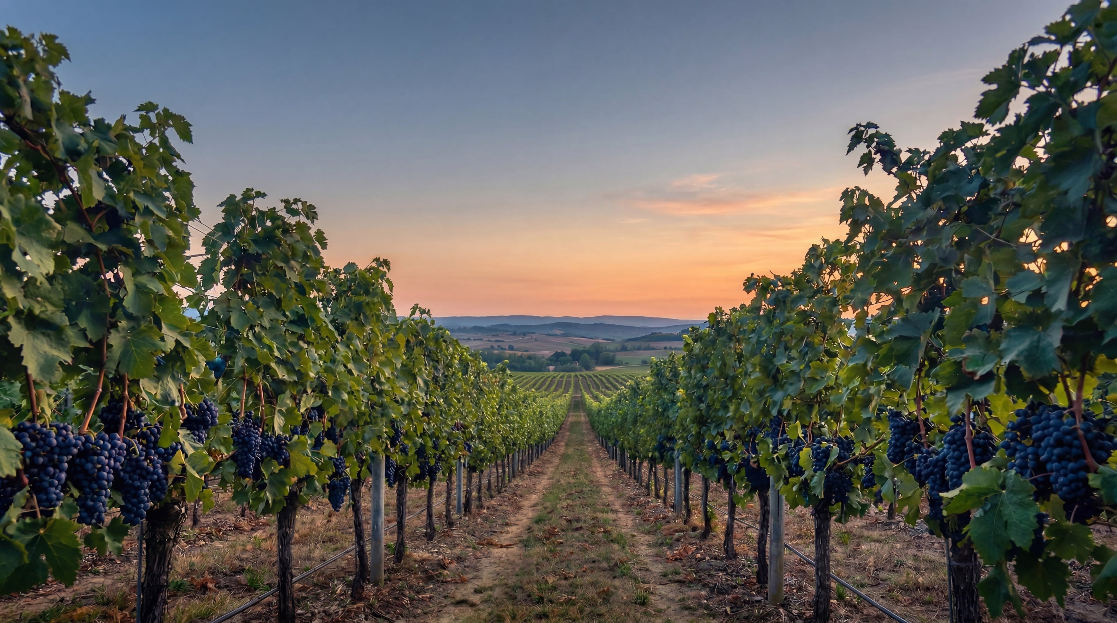 Elegante wijnpresentatie